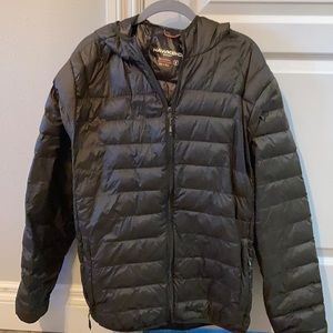 Hawke & co dark green/brown puffer jacket